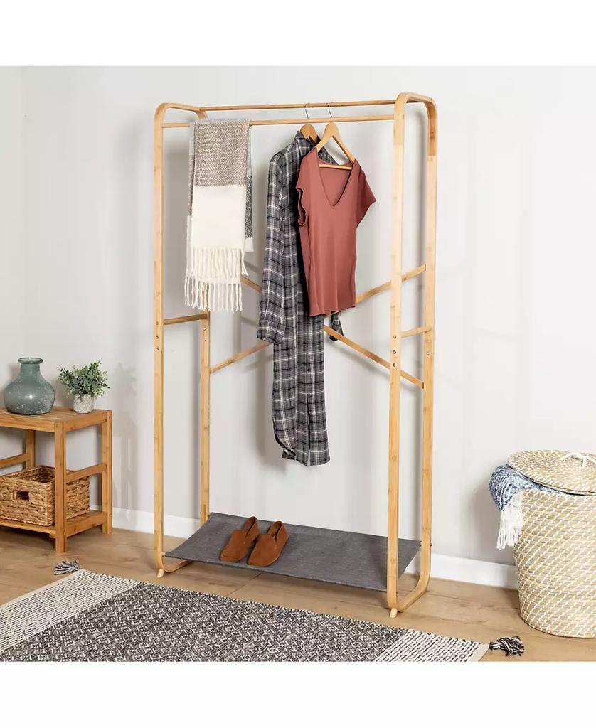 Honey Can Do Bamboo & Canvas Garment Rack