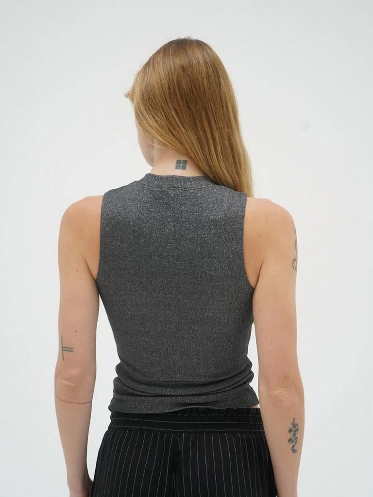 LNA Lna - Double Layer Lurex Rib Top