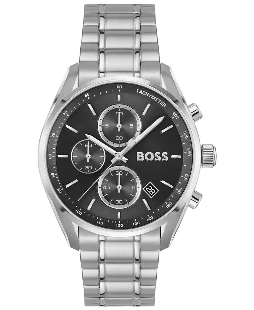 Hugo Boss Men's Grand Prix 40 Quartz Fashion Chrono Stainless Steel Watch, 40mm 1