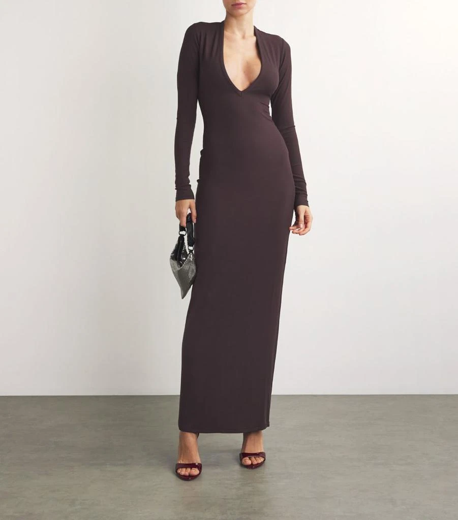 long sleeve ribbed dress with buttons Black Long Sleeve Dress With Belt And Button Detail – Styledup.co.uk