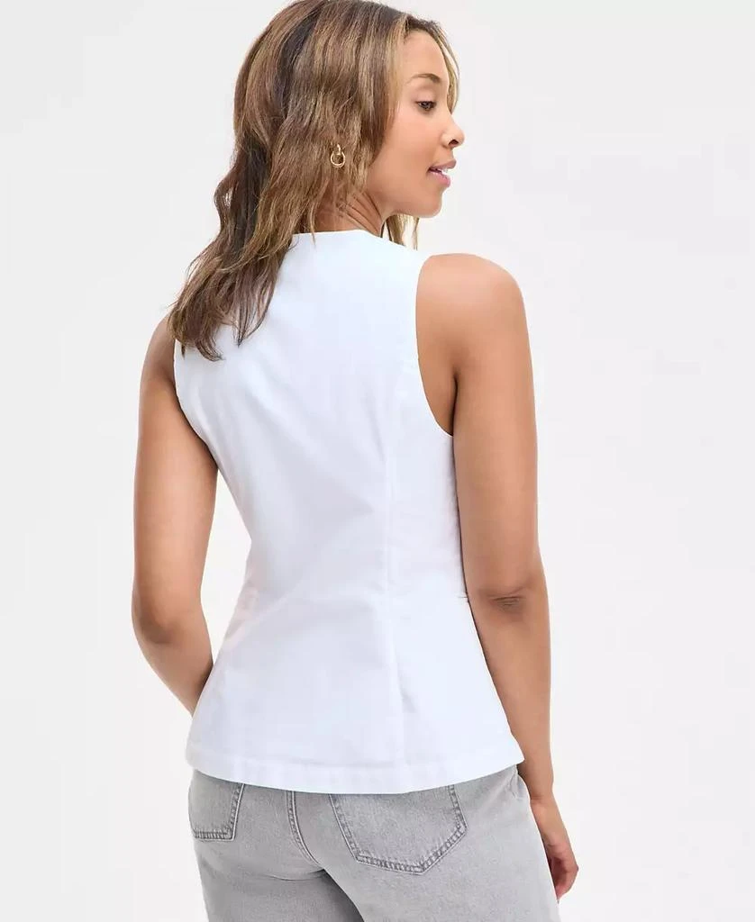 On 34th Women's Linen-Blend Longline Vest, Exclusively at Macy's 4