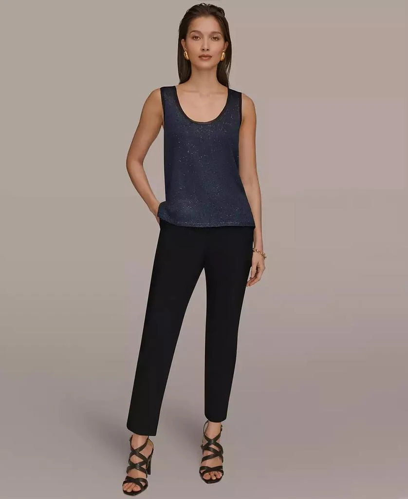 Donna Karan Women
s Sequin Scoop Neck Sweater 4