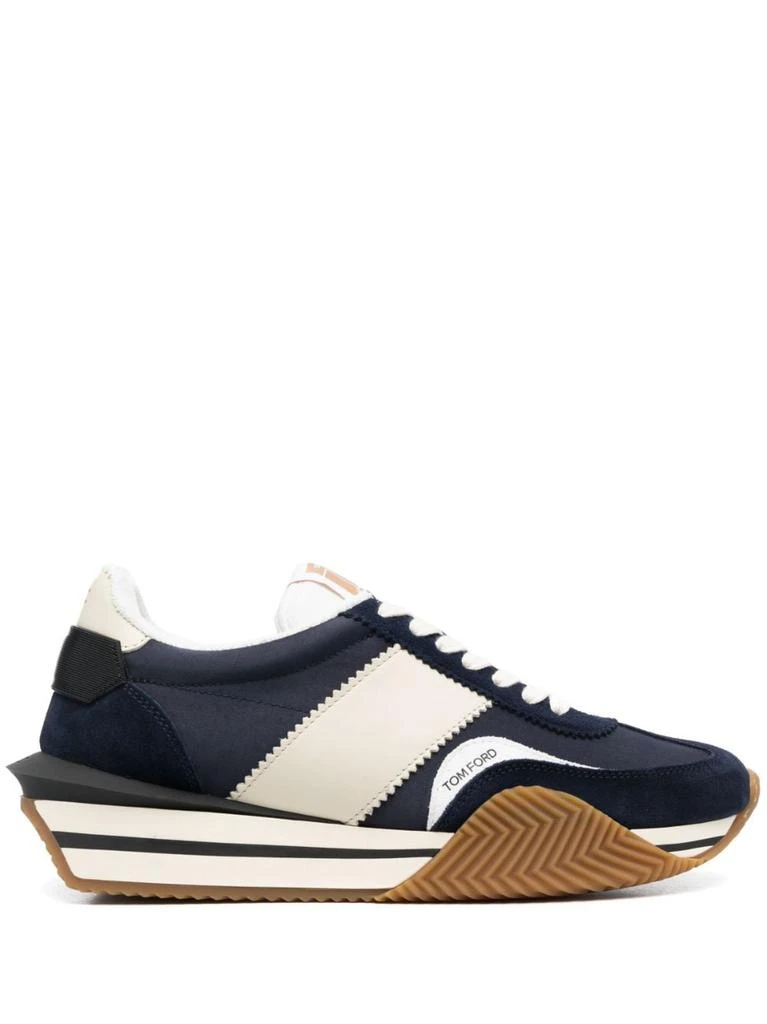 Tom Ford TOM FORD - James Suede And Technical Fabric Sneakers 1
