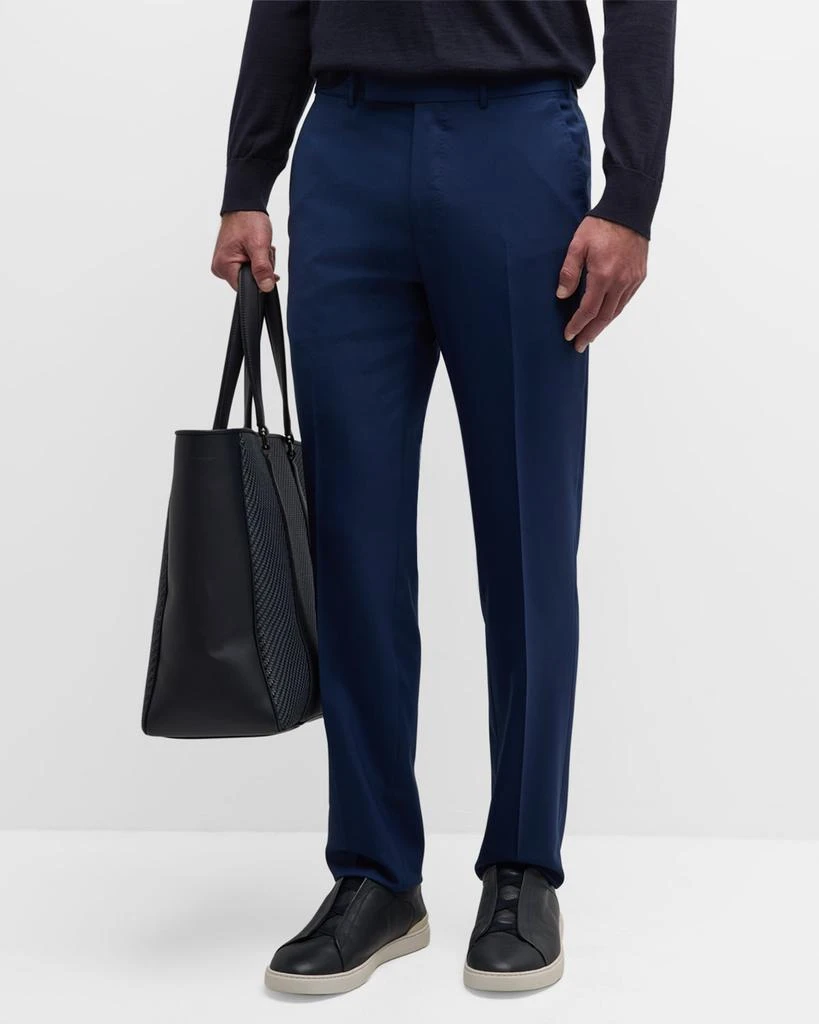 Zegna Men's High Performance Wool Pants 4