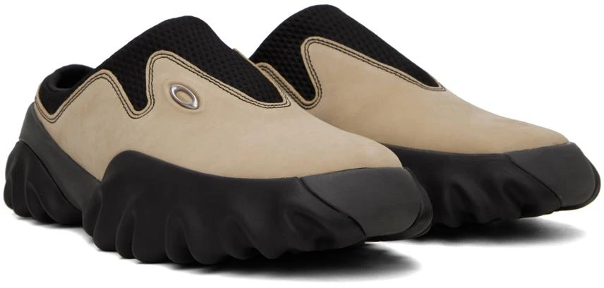 Oakley Factory Team Beige & Black Chop Saw Slip-On Loafers 4