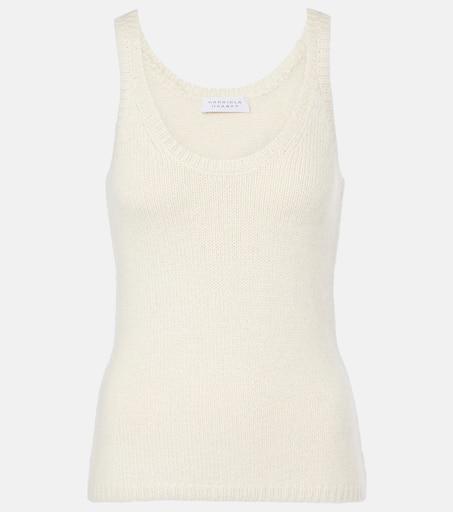 Loewe WHITE SILK TANK TOP WITH ANAGRAM LOGO - Lingerie