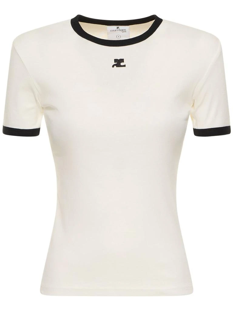 COURREGES Contrast T-shirt 1