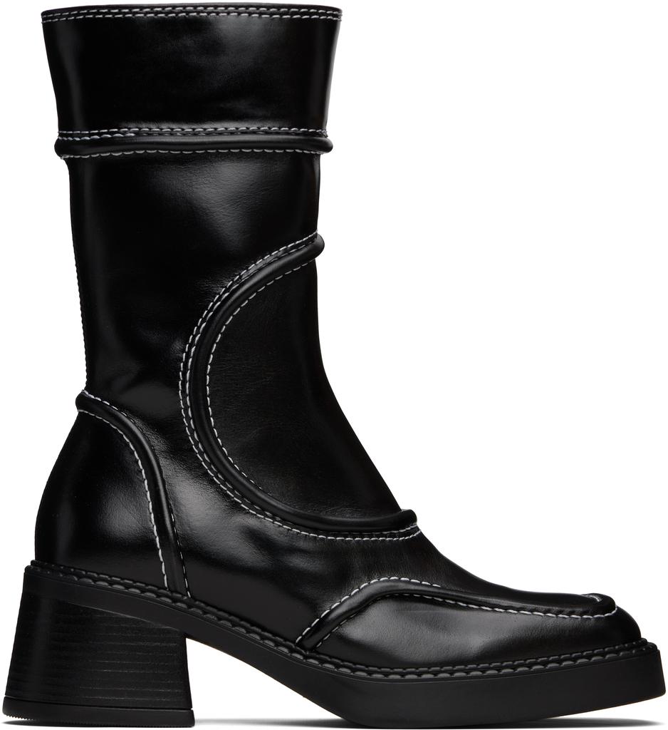 MIISTA Black Greer Ankle Boots - Shoes - BeyondStyle