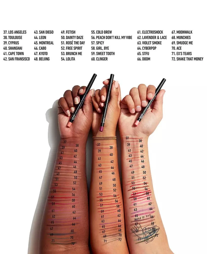 NYX Professional Makeup Suede Matte Lip Liner 3