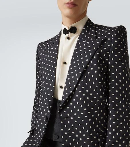 Valentino Polka-dot silk blazer 6