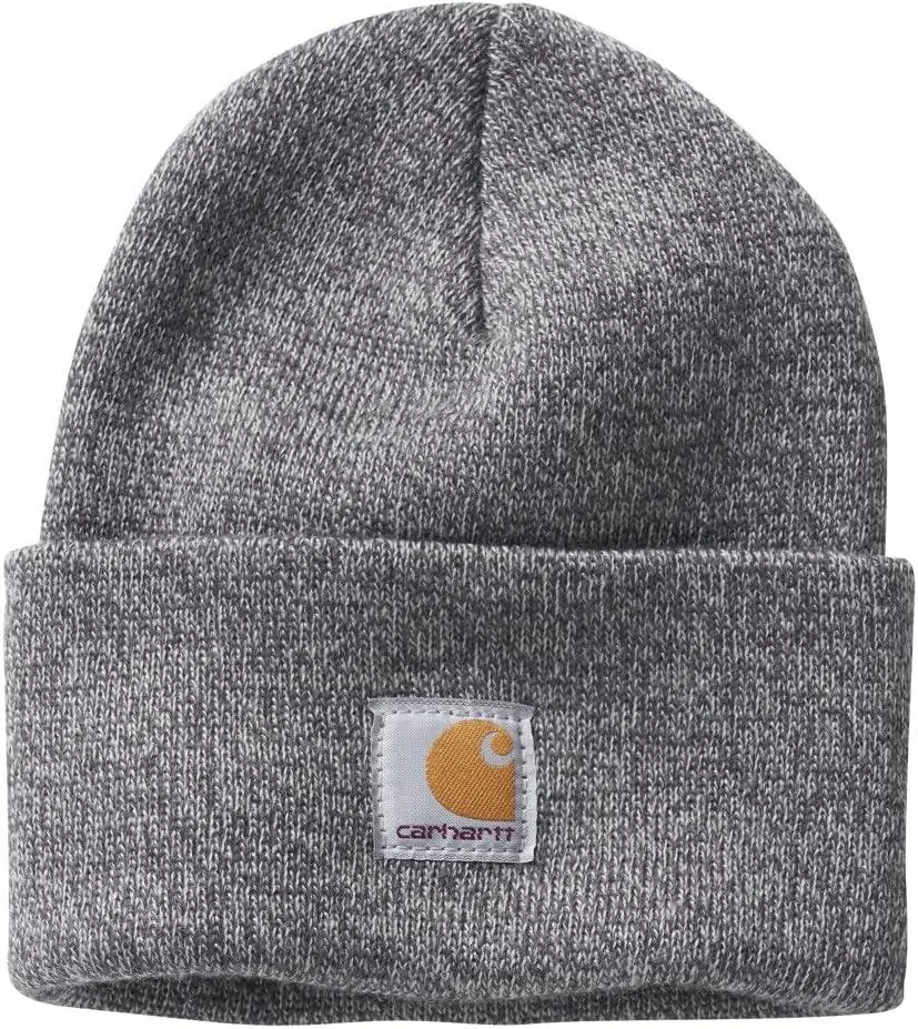Carhartt Carhartt Kid's CB8983 Knit Beanie - Youth One Size Fits All - Light Grey/Dark Grey