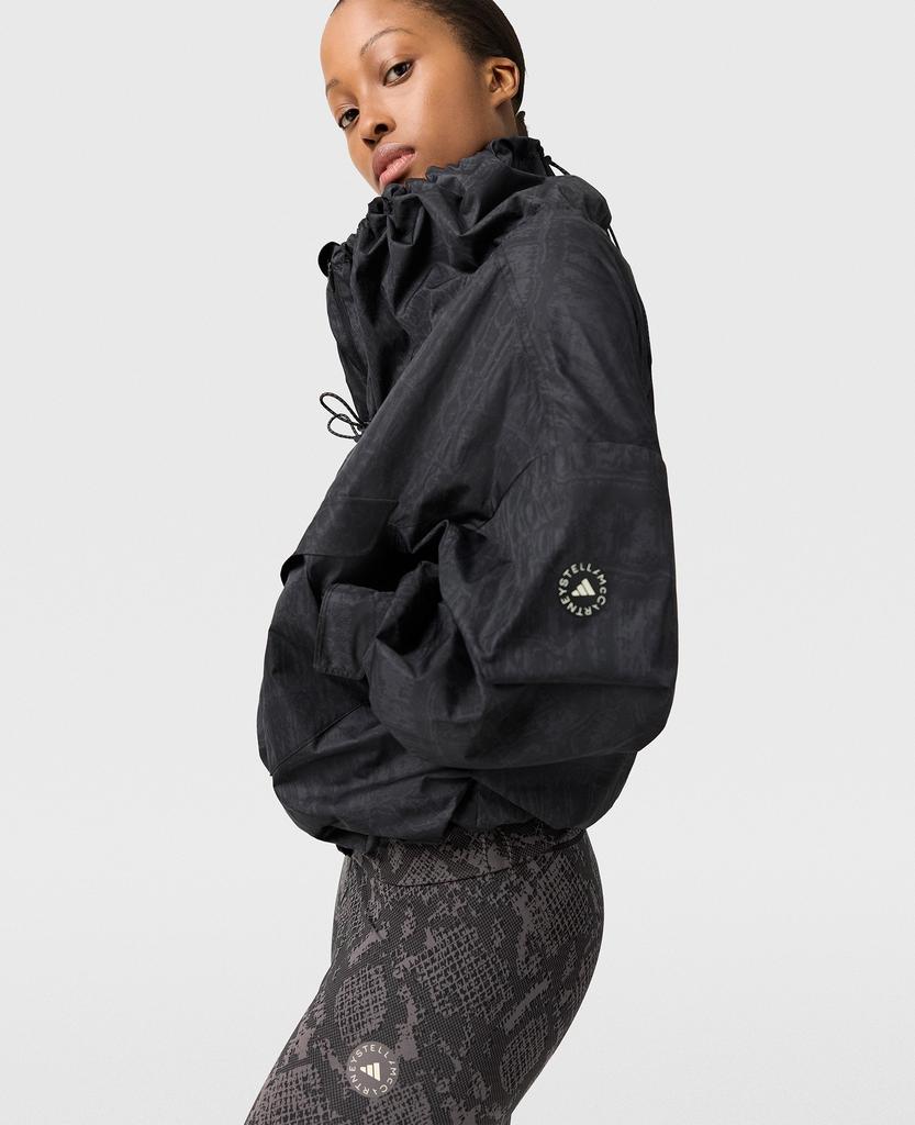 Stella McCartney Stella McCartney - High-Neck Hooded Jacket, Woman, Black, Size: S