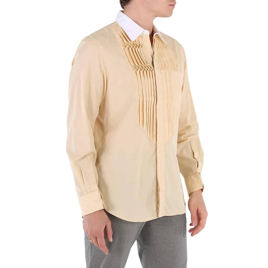 Burberry Cotton Poplin Classic Fit Pleated Bib Dress Shirt 2