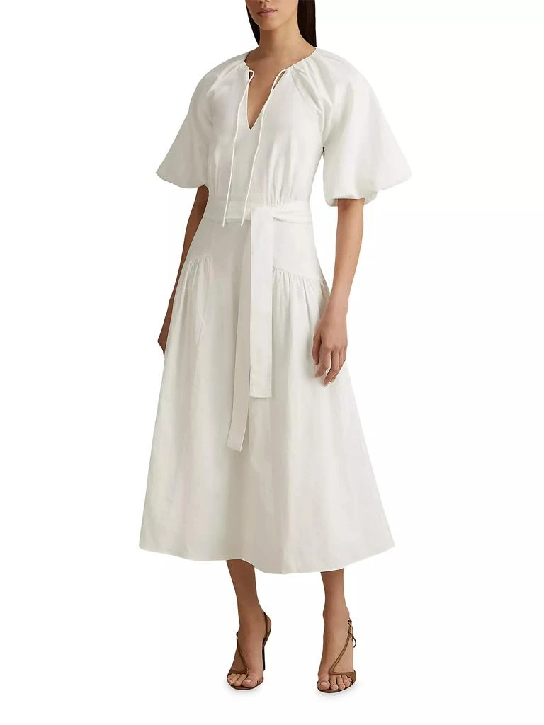 REISS Alice Tie-Waist Midi-Dress 2
