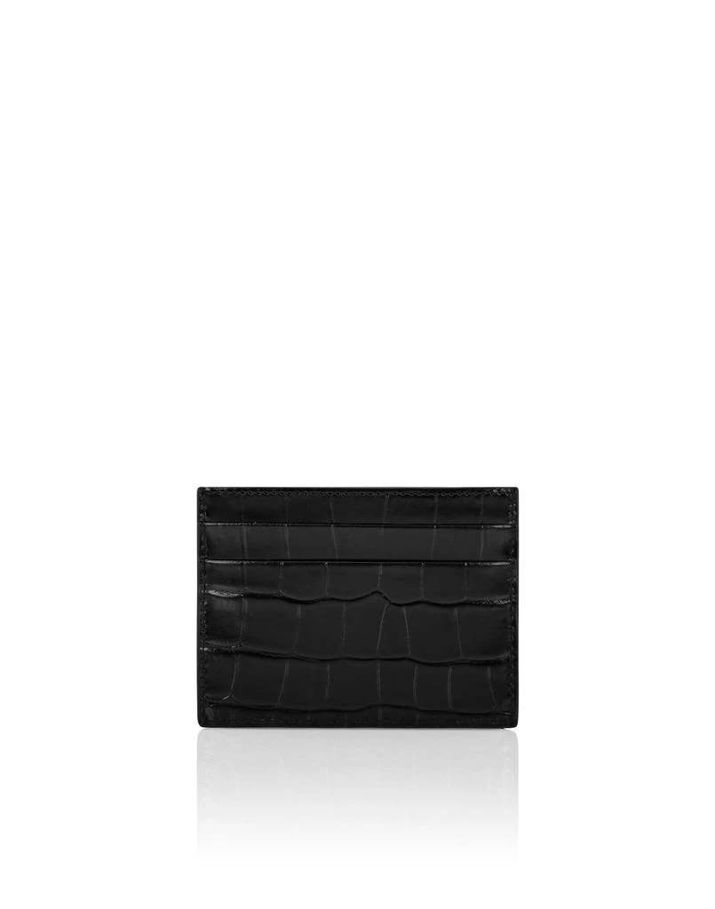 Philipp Plein Crocco Printed Leather Credit Cards Holder Gothic Plein 2