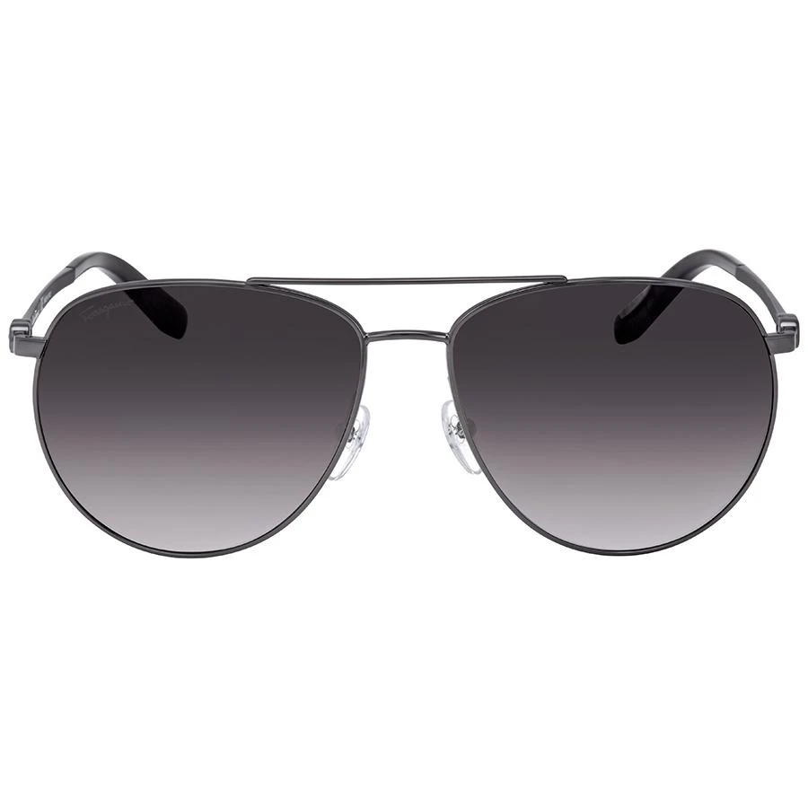 Salvatore Ferragamo Salvatore Ferragamo Dark Grey Gradient Pilot Unisex Sunglasses SF157S 069 60