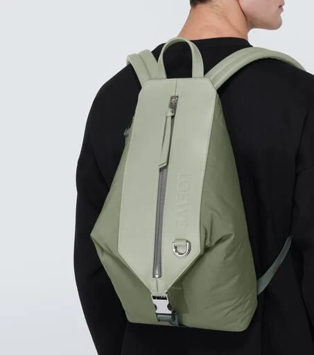 Loewe Convertible leather-trimmed backpack  3