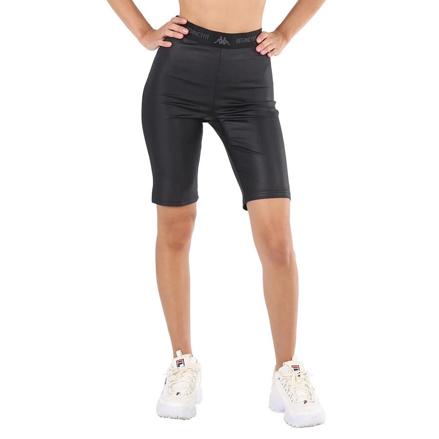 Kappa Black Befancyfit Bunny Stretch Biker Shorts 1