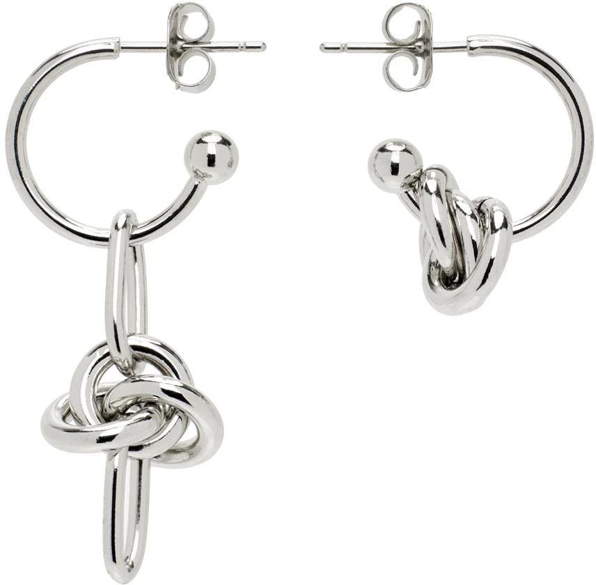 Justine Clenquet Silver Daria Earrings 1