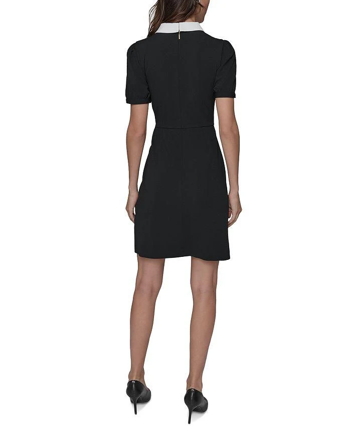 Karl Lagerfeld Paris Scuba Crepe Collared Sheath Dress 3