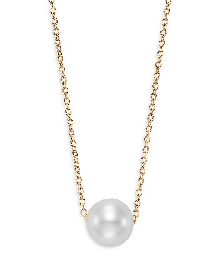 Bloomingdale
s Cultured Freshwater Pearl Floating Pendant Necklace in 14K Yellow Gold, 16-18"