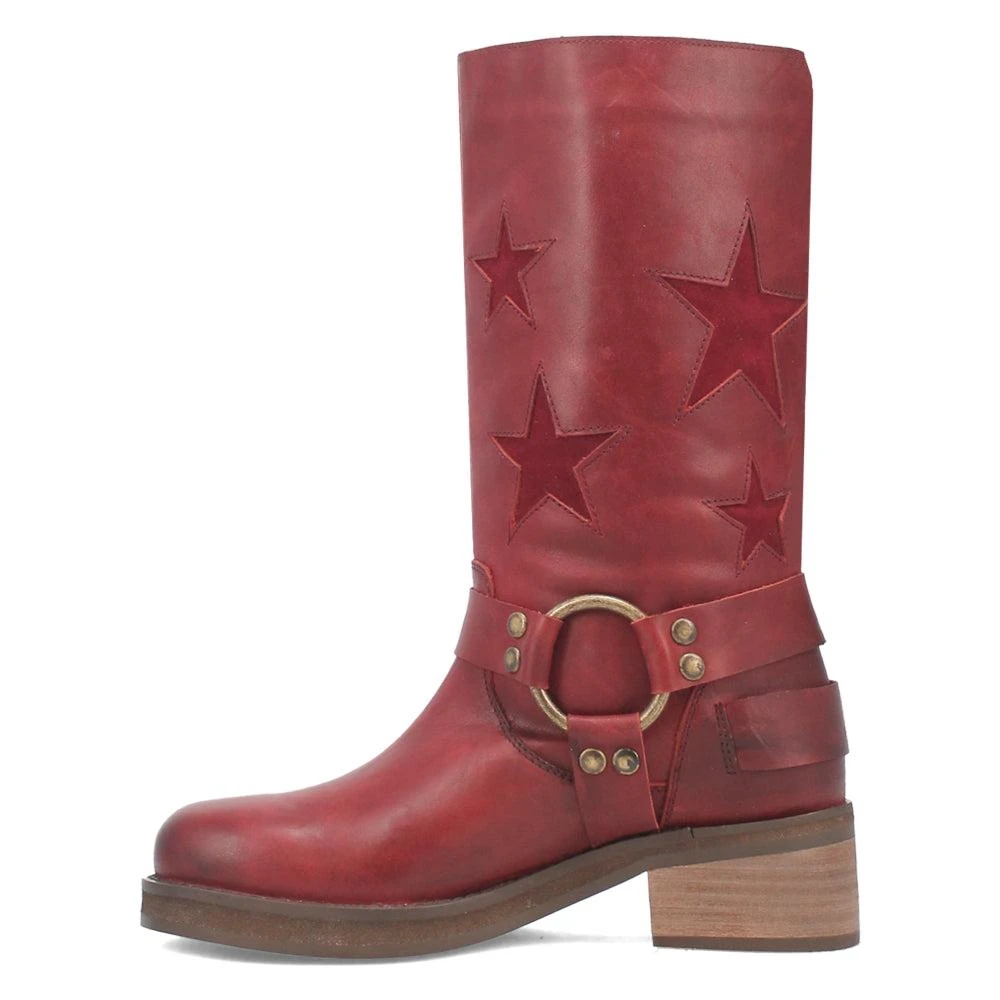 Dingo Blacklist Cut-Outs Round Toe Motorcycle Boots 3