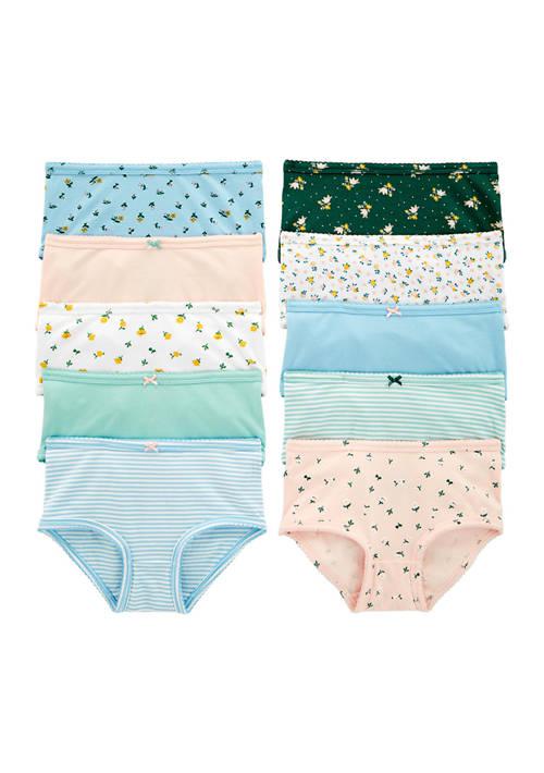 Carter's Girls 4 6X 10 Pack Of Printed Underwear