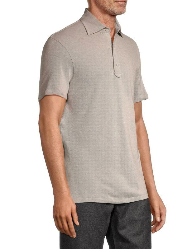 Isaia Slim-Fit Cotton Piqué Polo 3