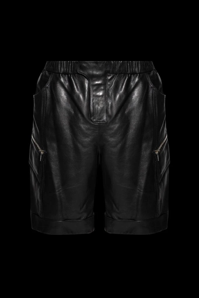 Balmain Balmain Leather Cargo Bermuda Shorts 1