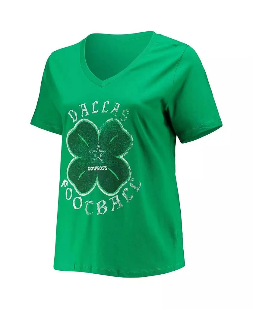 Fanatics Women's Green Dallas Cowboys Plus Size Celtic T-shirt 2