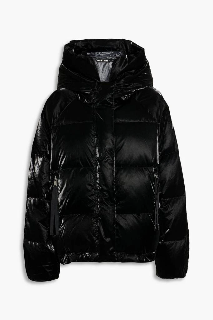 Holden Quilted coated hooded down jacket 1