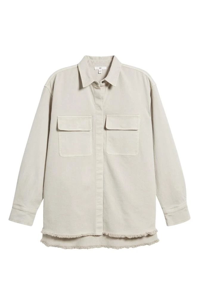 BP. Frayed Oversize Twill Workwear Shirt 6