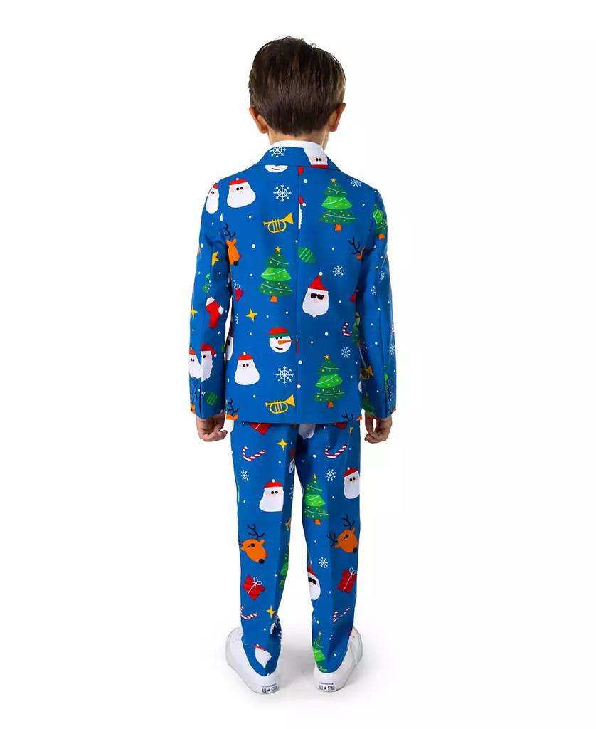 OppoSuits Little Boys Festivity Christmas Party Outfit Including Blazer, Pants and Tie Suit Set