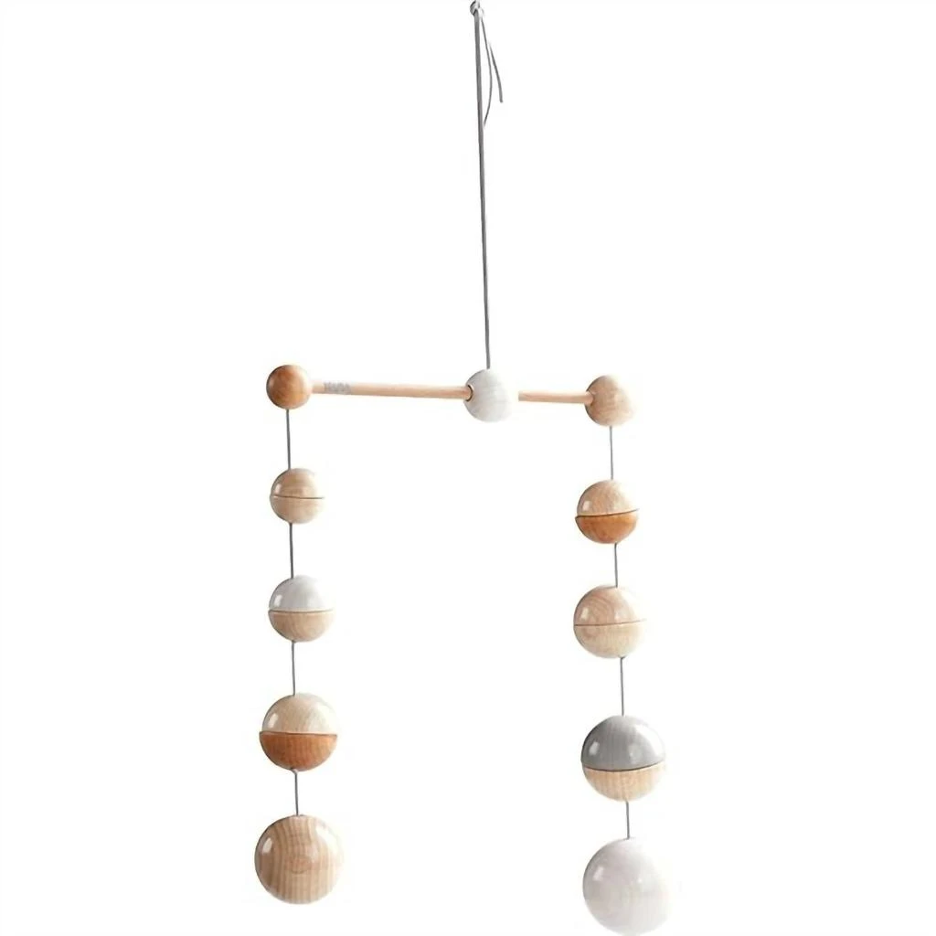 HABA Wooden Mobile Dots In Brown 1