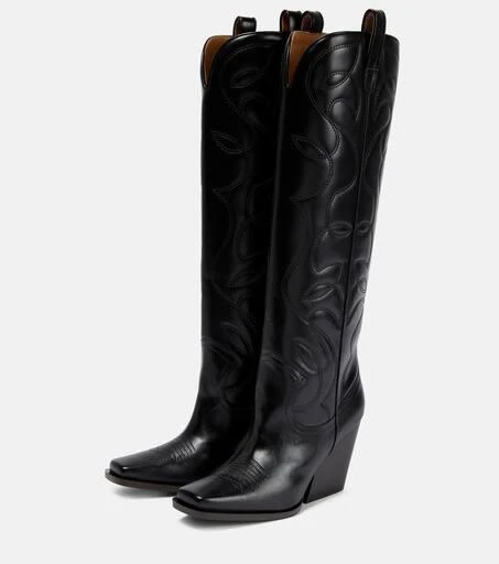 Stella McCartney Embroidered knee-high boots 5