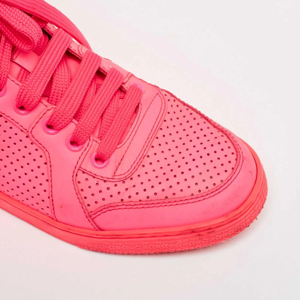 Gucci Gucci Neon Pink Leather Coda High Top Sneakers Size 36.5 8