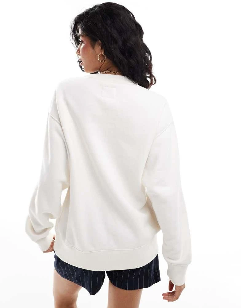 Abercrombie & Fitch Abercrombie & Fitch St Tropez print sweatshirt in cream 4