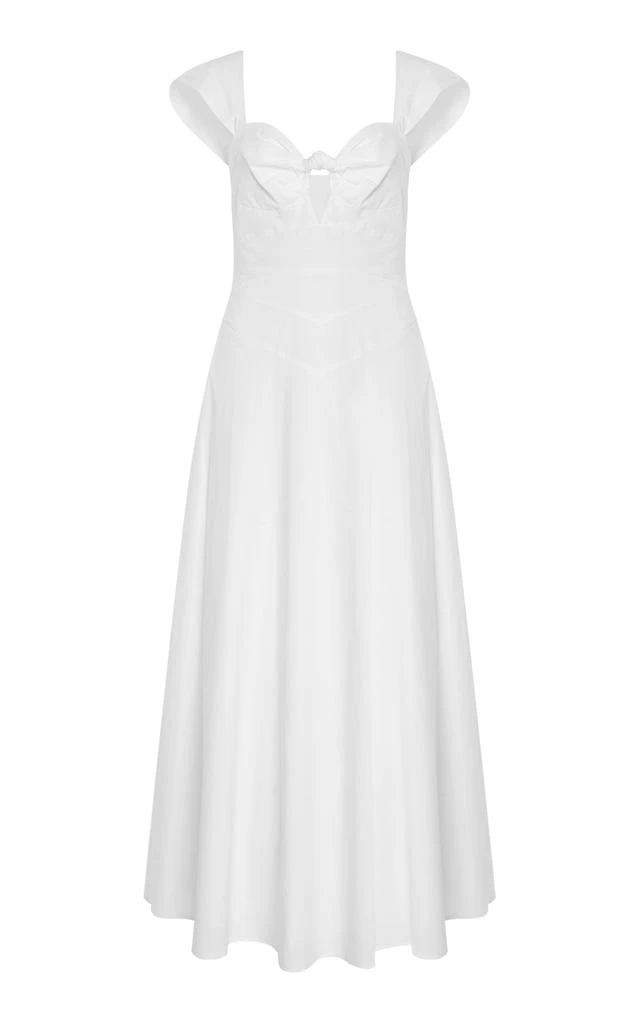 Cult Gaia Cult Gaia - Magnolia Cotton-Blend Maxi Dress - White - US 8 - Moda Operandi 1