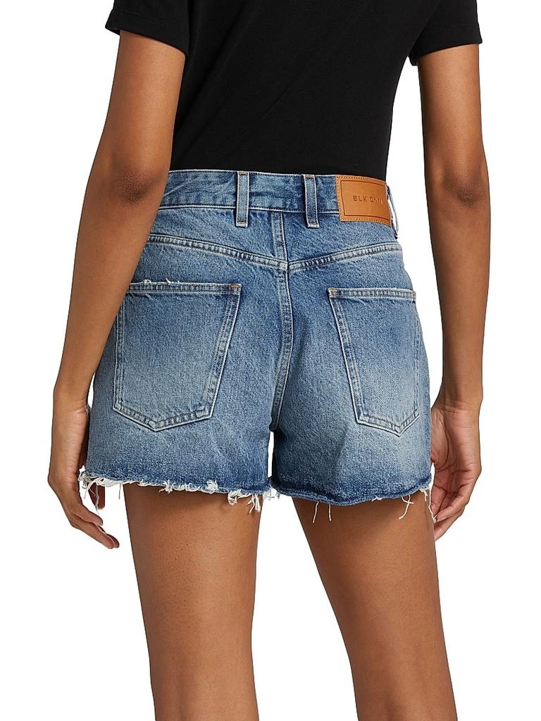BLK DNM Raw-Edge Jean Shorts 5
