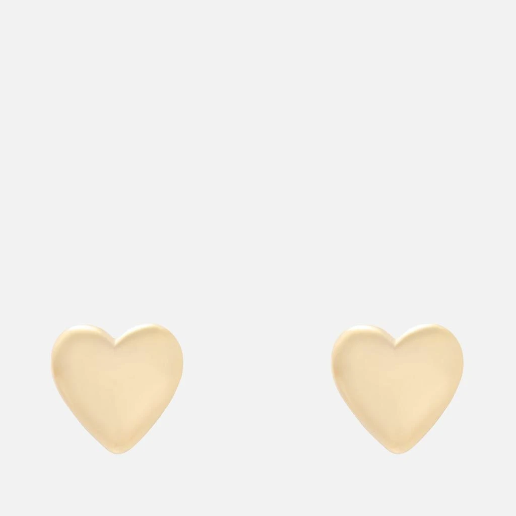 ASTRID & MIYU Astrid & Miyu Heart 18K Gold-Plated Sterling Silver Earrings 1