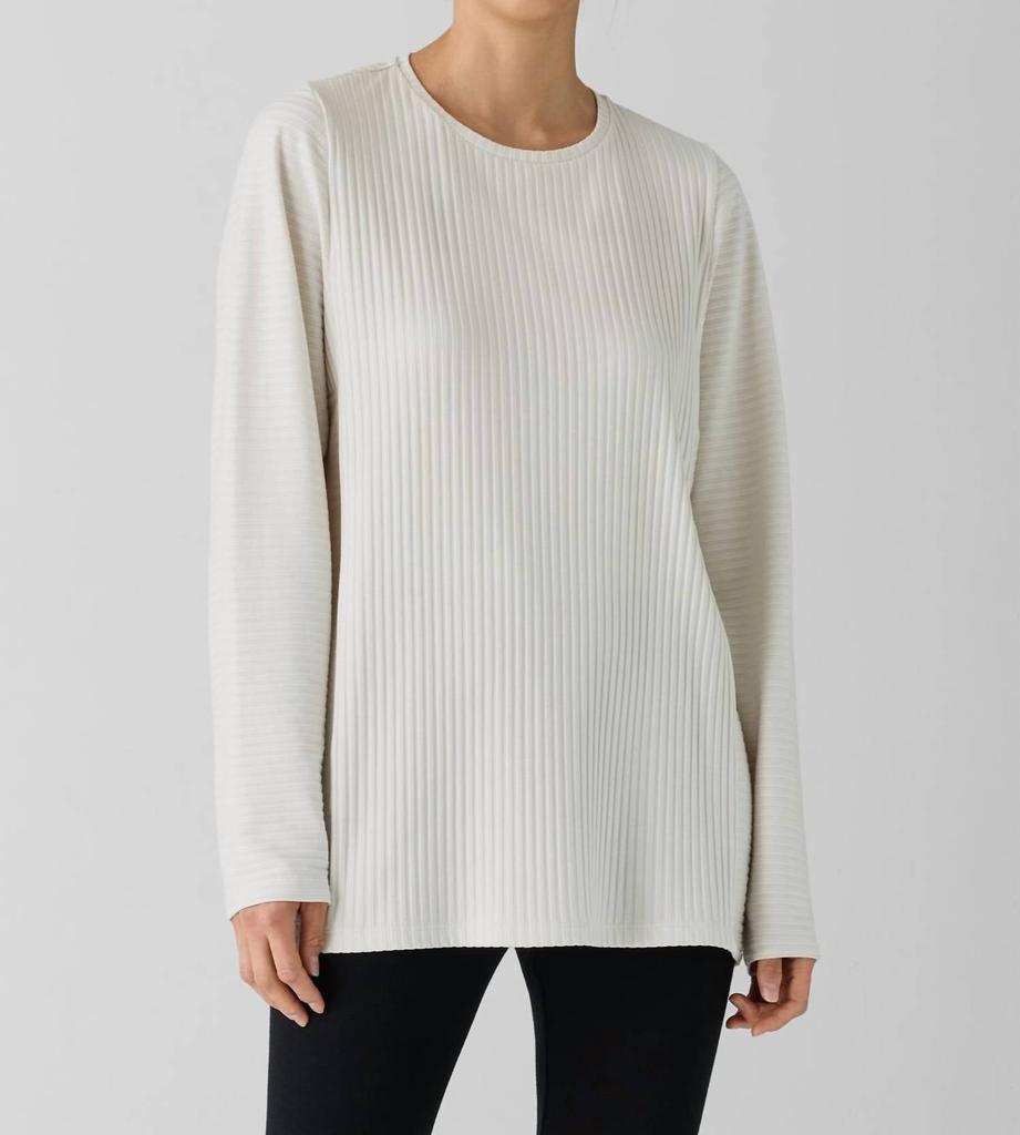 Eileen Fisher Eileen Fisher - Round Neck Tunic Long Sleeve Top