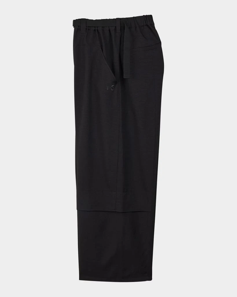 Y-3 Men's Baggy Paneled Pants 1
