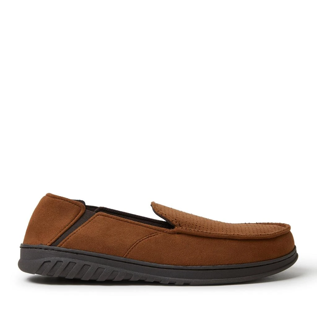 Dear Foams Dearfoams Men's Perforated Microsuede Twin Gore Moccasin 2