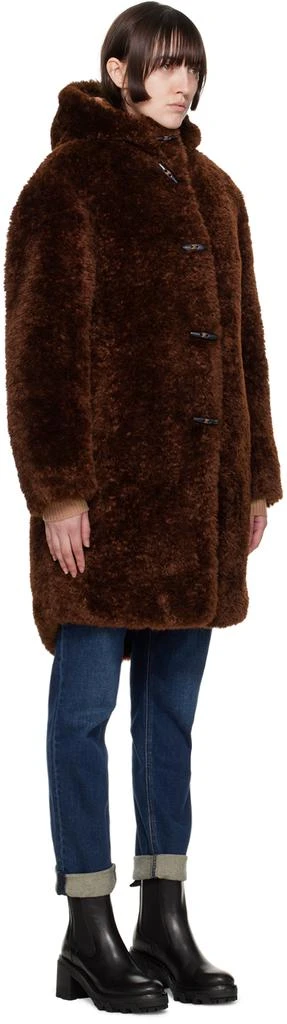 Rag & Bone Brown Iggy Faux-Fur Coat 2