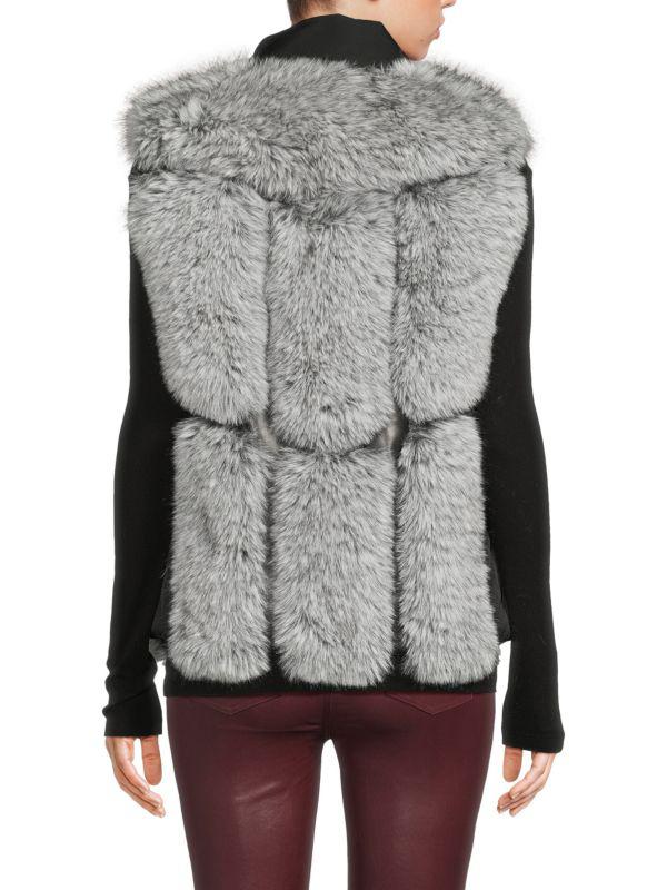 BELLE FARE Faux Fur Puffer Vest