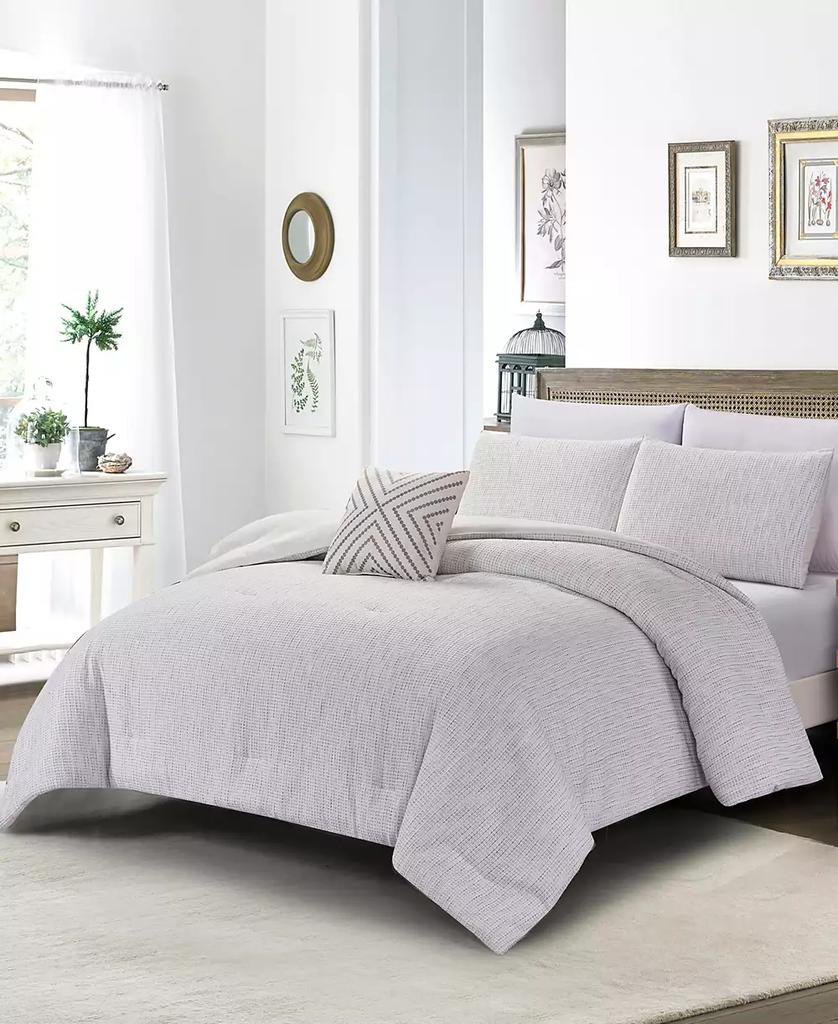 Rachel Roy Chenille Waffle 3-Pc. Comforter Set
