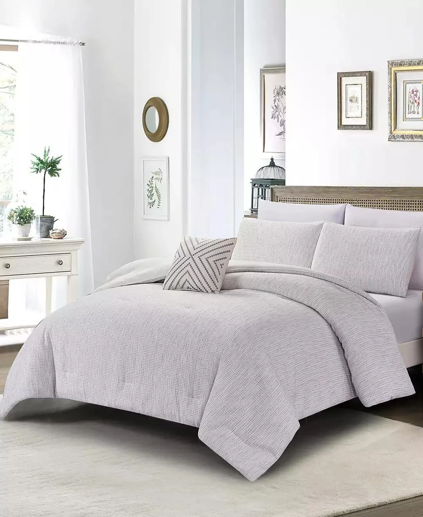 Rachel Roy Chenille Waffle 4-Pc. Comforter Set 2