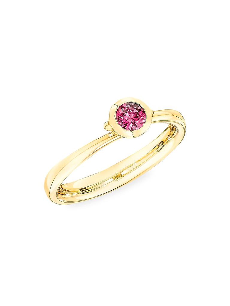 Tamara Comolli Bouton 18K Yellow Gold & Pink Spinel Ring