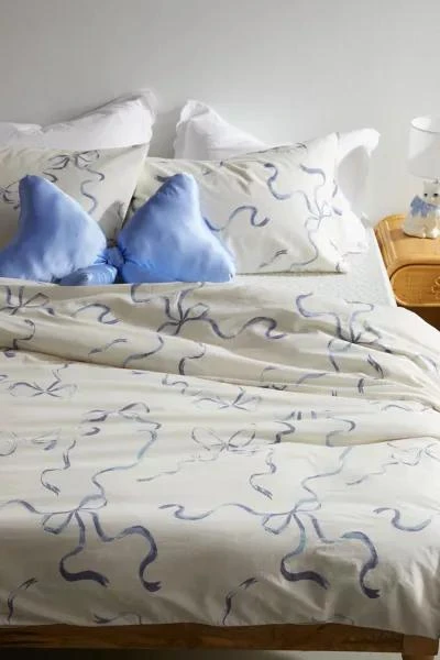 Urban Outfitters Painted Bows Duvet Set 1