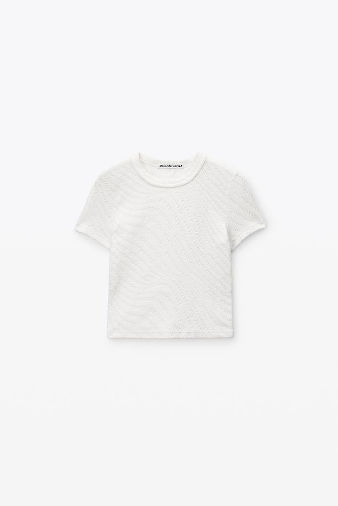 Alexander Wang logo jacquard short sleeve baby tee